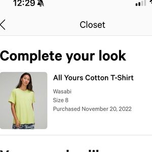 lululemon athletica Wasabi Short Sleeve Tee